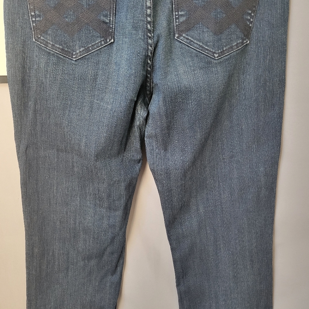 Seven 7 Women's Straight Leg Denim Jeans Dark Wash 12 - Picture 7 of 16